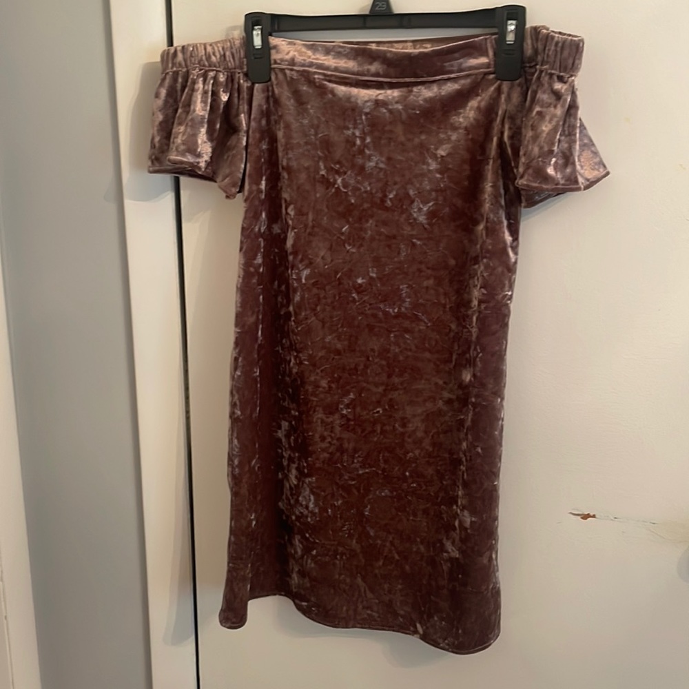 Lumiere Pink Velvet Dress